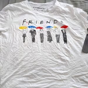 NWT friends t shirt. Unique silhouette design
